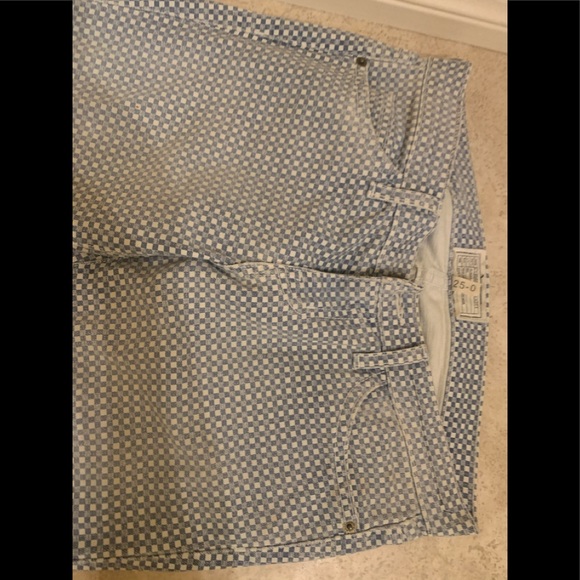 Current Elliot Stiletto blue and white Jeans 25 - Picture 3 of 4